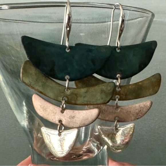 Robert Lee Morris Soho Patina Chandelier Fishtail Earrings - Picture 4 of 16